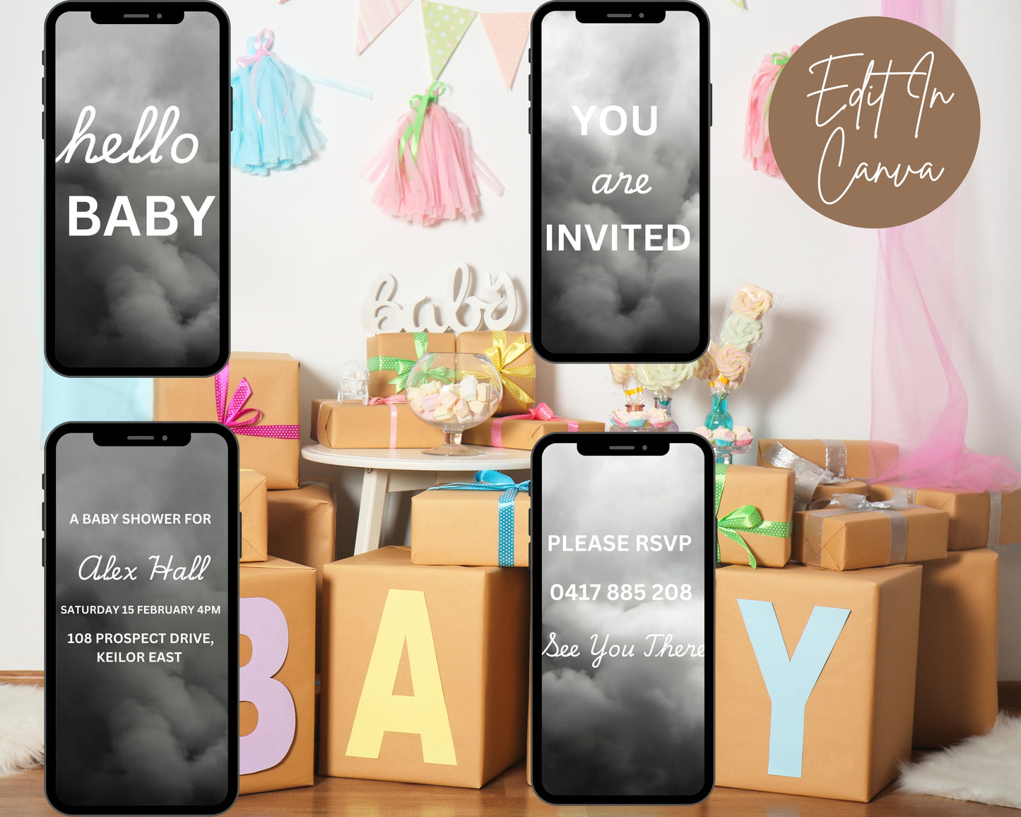 Hello Baby Shower Video Invite