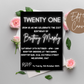 21st Birthday Invitation Print & Mobile