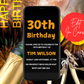 30th Birthday Invitation Modern