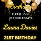 Happy 21st Birthday Video Invite