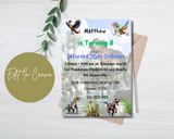 Boys Dinosaur Birthday Party Invitation in Print and Digital