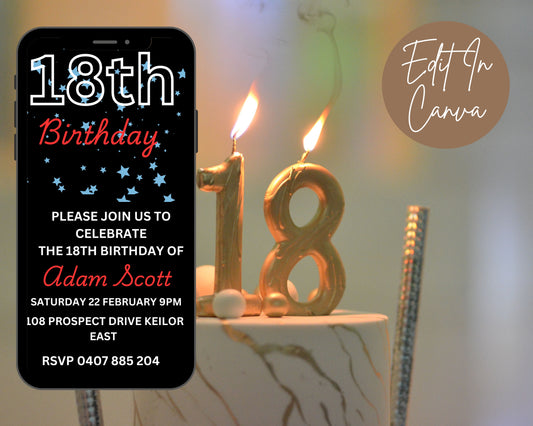 18th Birthday Video Invite