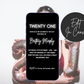 21st Birthday Invitation Print & Mobile