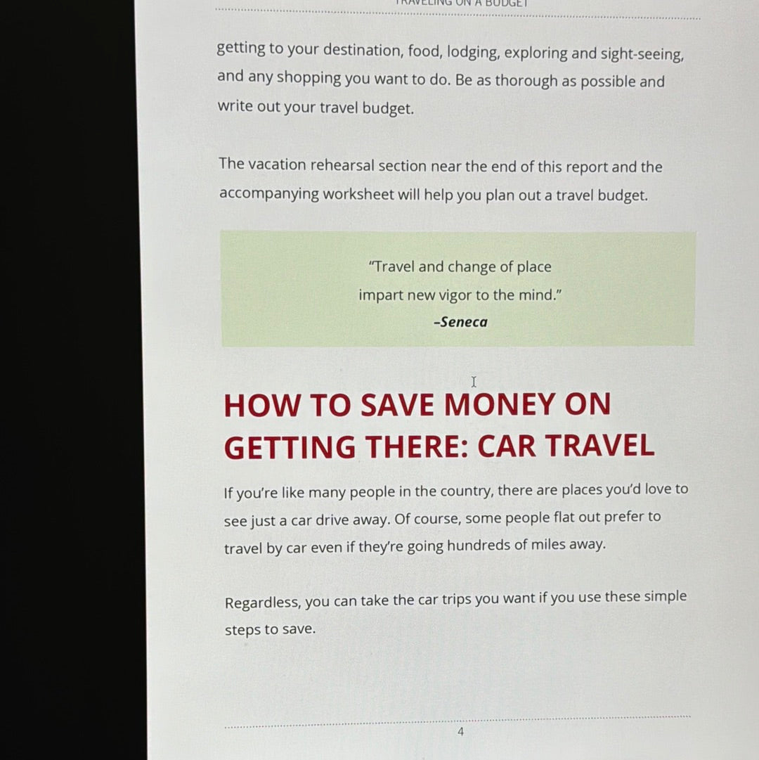 Travelling On A Budget Ebook