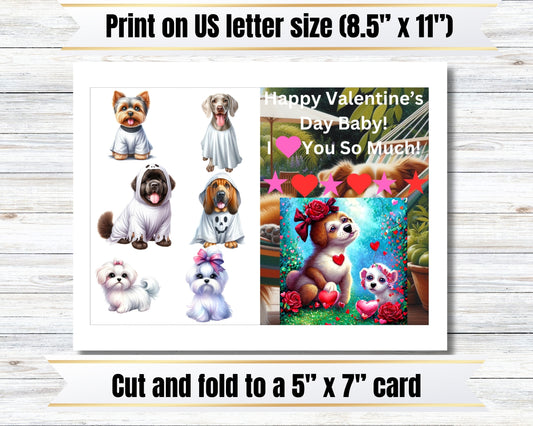 Dog Valentine's Day Card