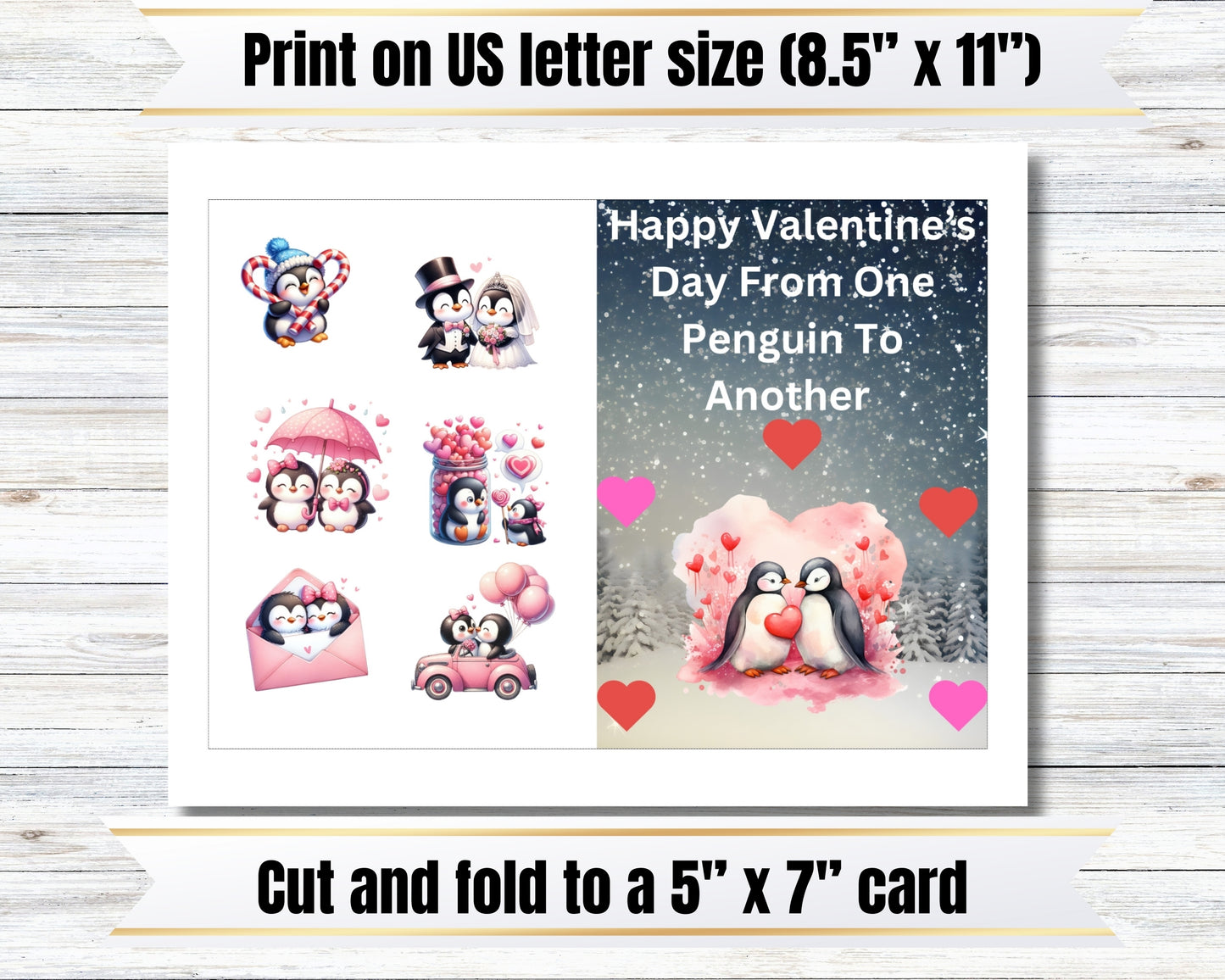 Penguin Valentine's Day