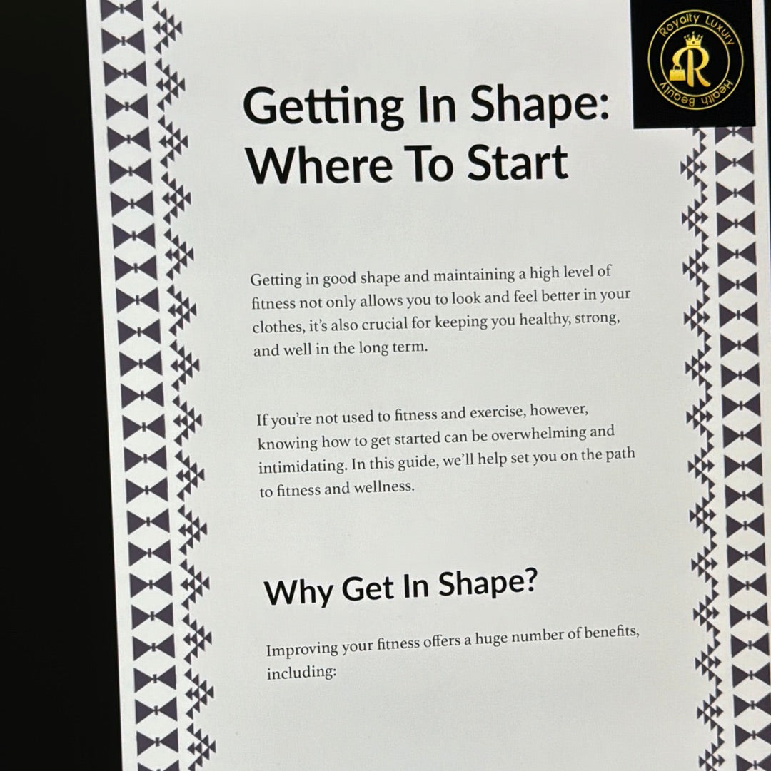 Getting In Shape: Where To Start