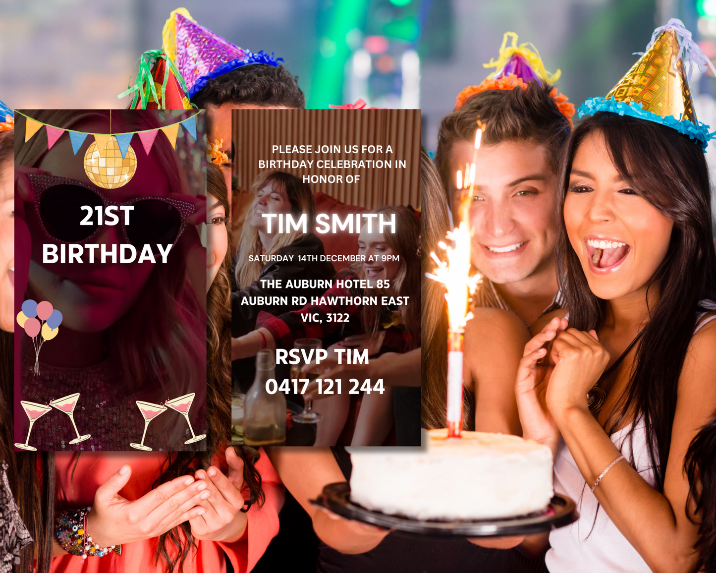 21st Birthday Video Invitation