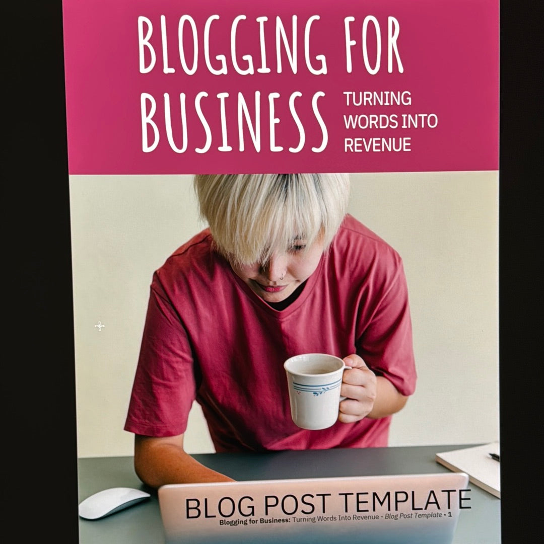 Blogging For Business Turning Words Into Revenue Blog Post Template