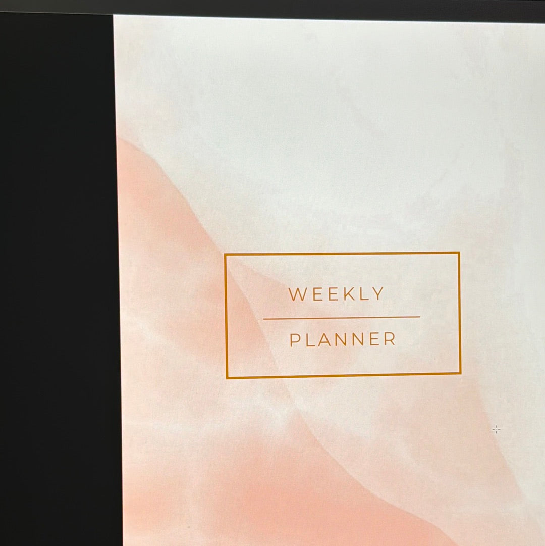 Weekly Planner Minimalist Design