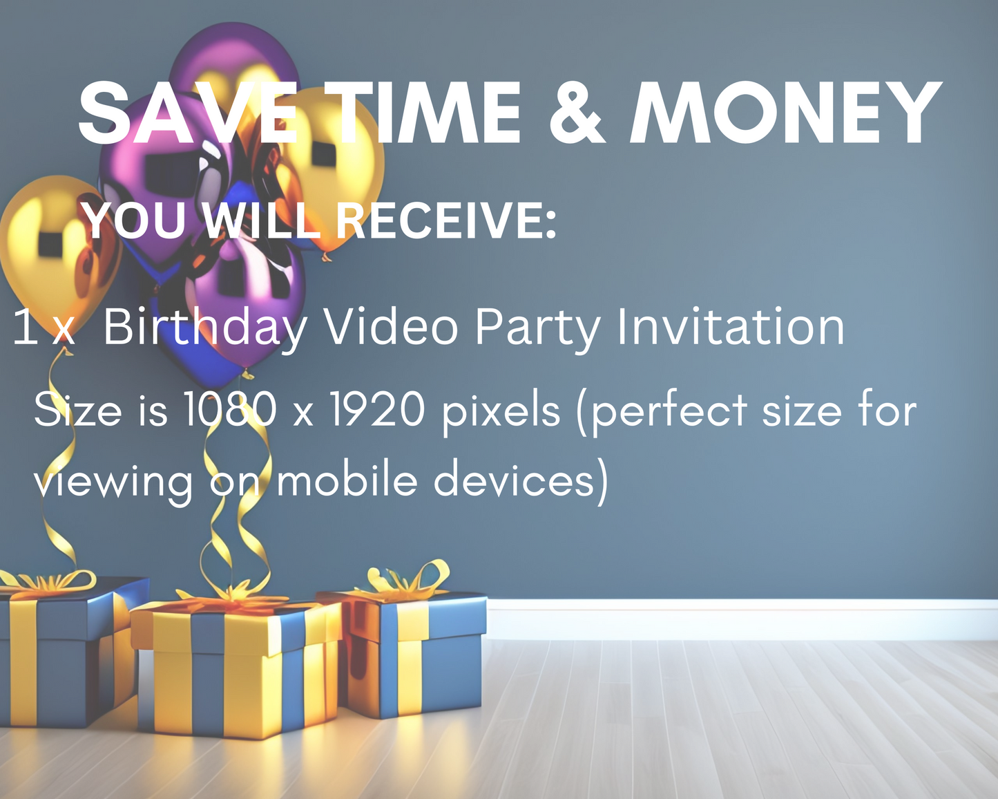 Lets Party Birthday Video Invitation