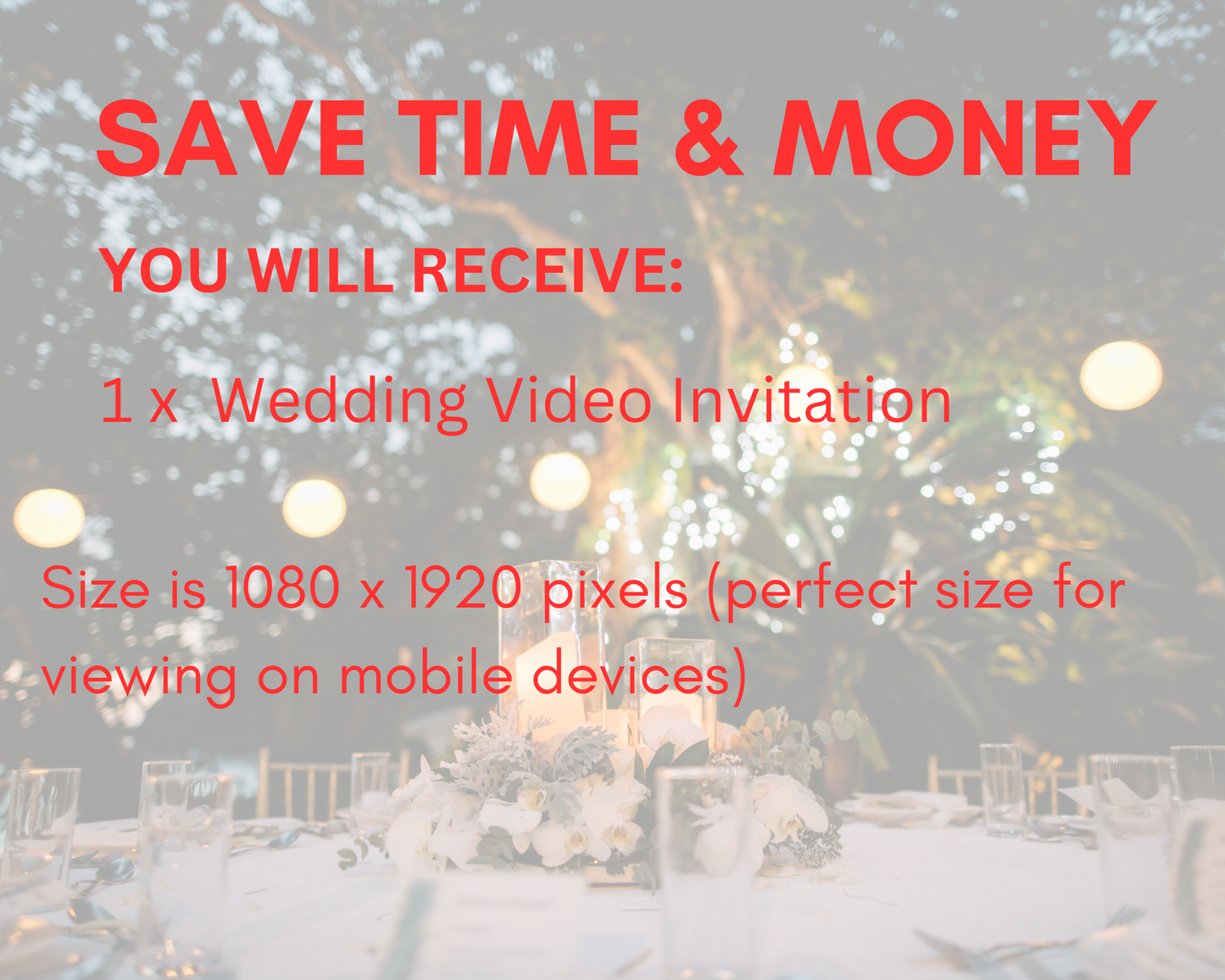 Wedding Video Invitation