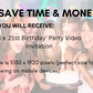 21st Birthday Video Invitation