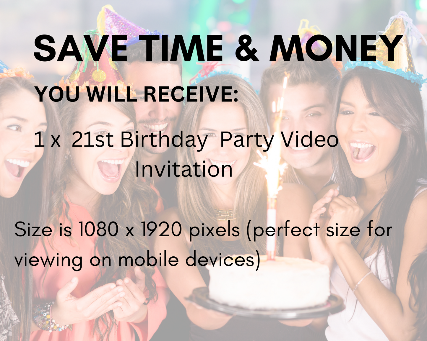 21st Birthday Video Invitation