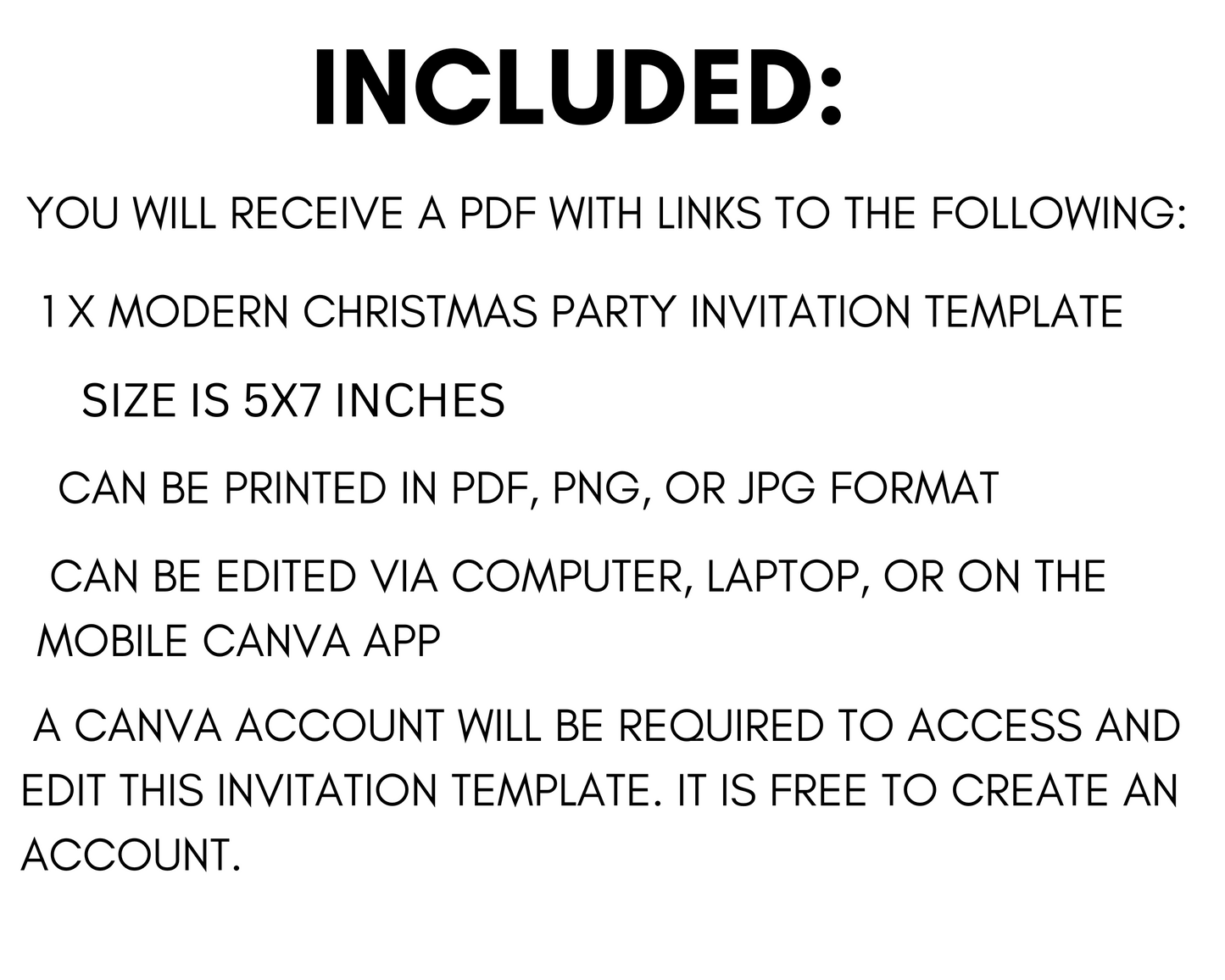 Modern Christmas Party Invitation