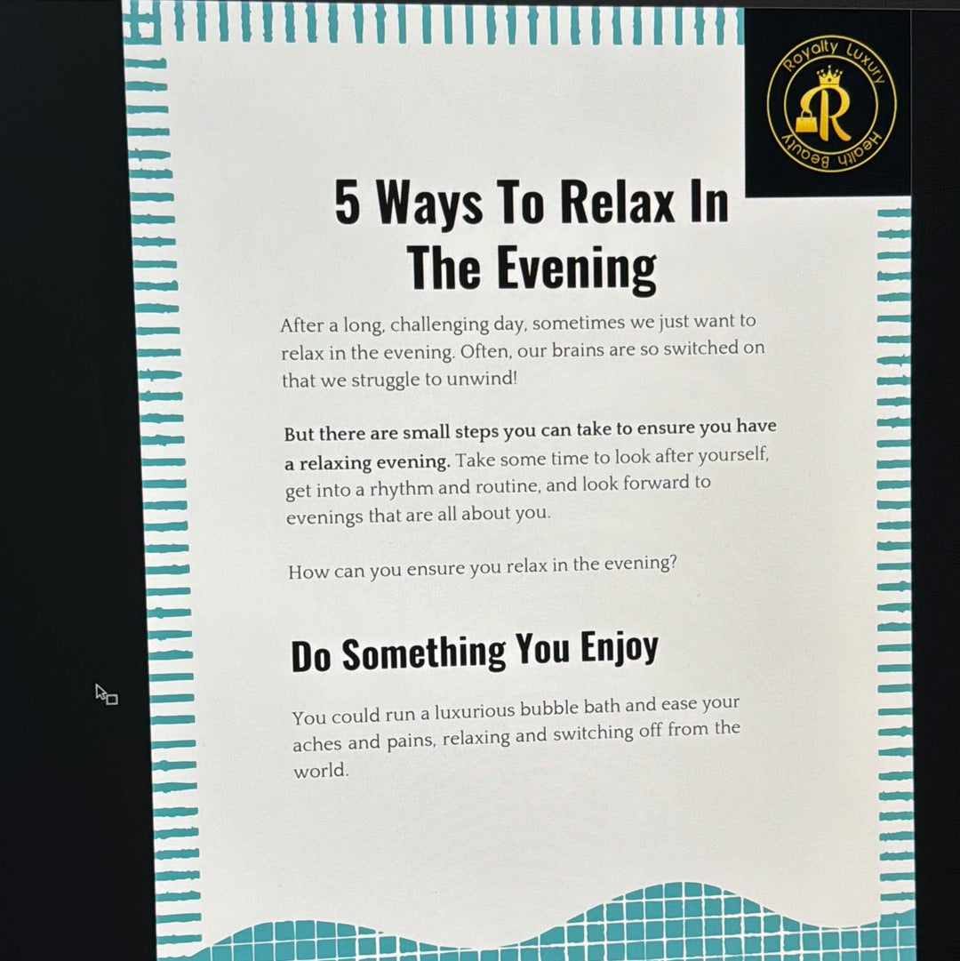 Five Ways To Relax In The Evening