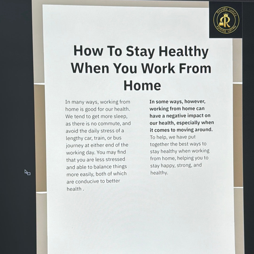 How To Stay Healthy When You Work From Home