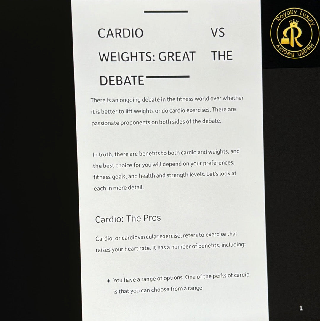 Cardio VS Weights: The Great Debate