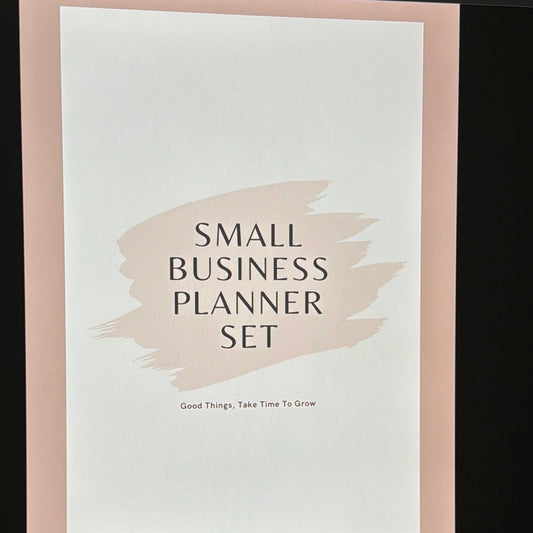 Small Business Planner Set Minimalist Design