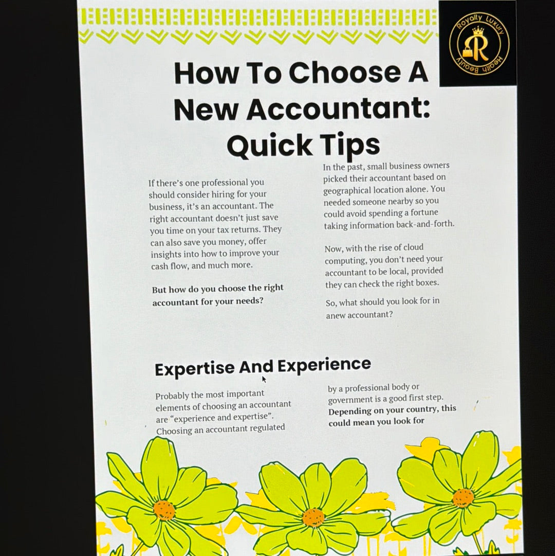 How To Choose A New Accountant: Quick Tips