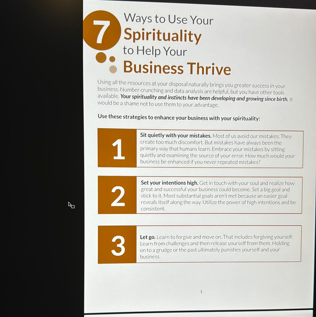 7 Ways To Use Your Spirituality to Help Your Business Thrive