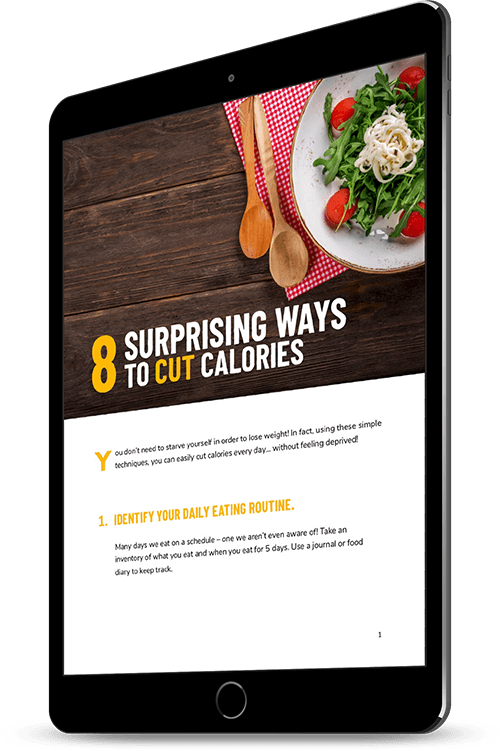 8 Surprising Ways To Cut Calories Landing Page