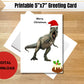 Dinosaur Christmas Card