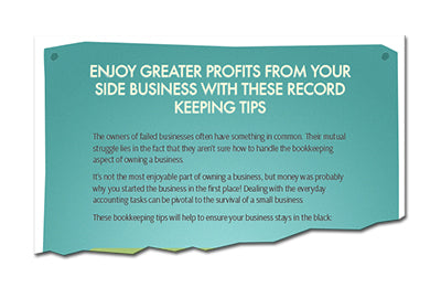 Enjoy Greater Profits From Your Side Business With These Record Keeping Tips