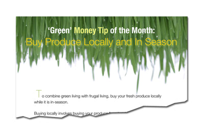 Green Money Tip of the Month: Buy Produce Locally and In Season
