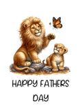 Fathers Day Lion Card