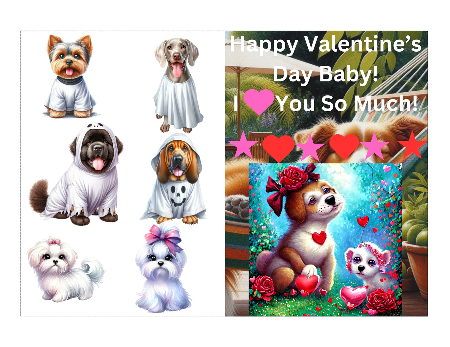 Dog Valentine's Day Card