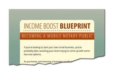 Income Boost Blueprint Becoming A Mobile Notary Public