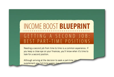 Income Boost Blueprint Getting A Second Job: Best Part-Time Positions