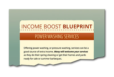 Income Boost Blueprint Power Washing Services