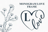 Monogram Love Frame