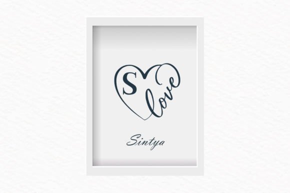 Monogram Love Frame