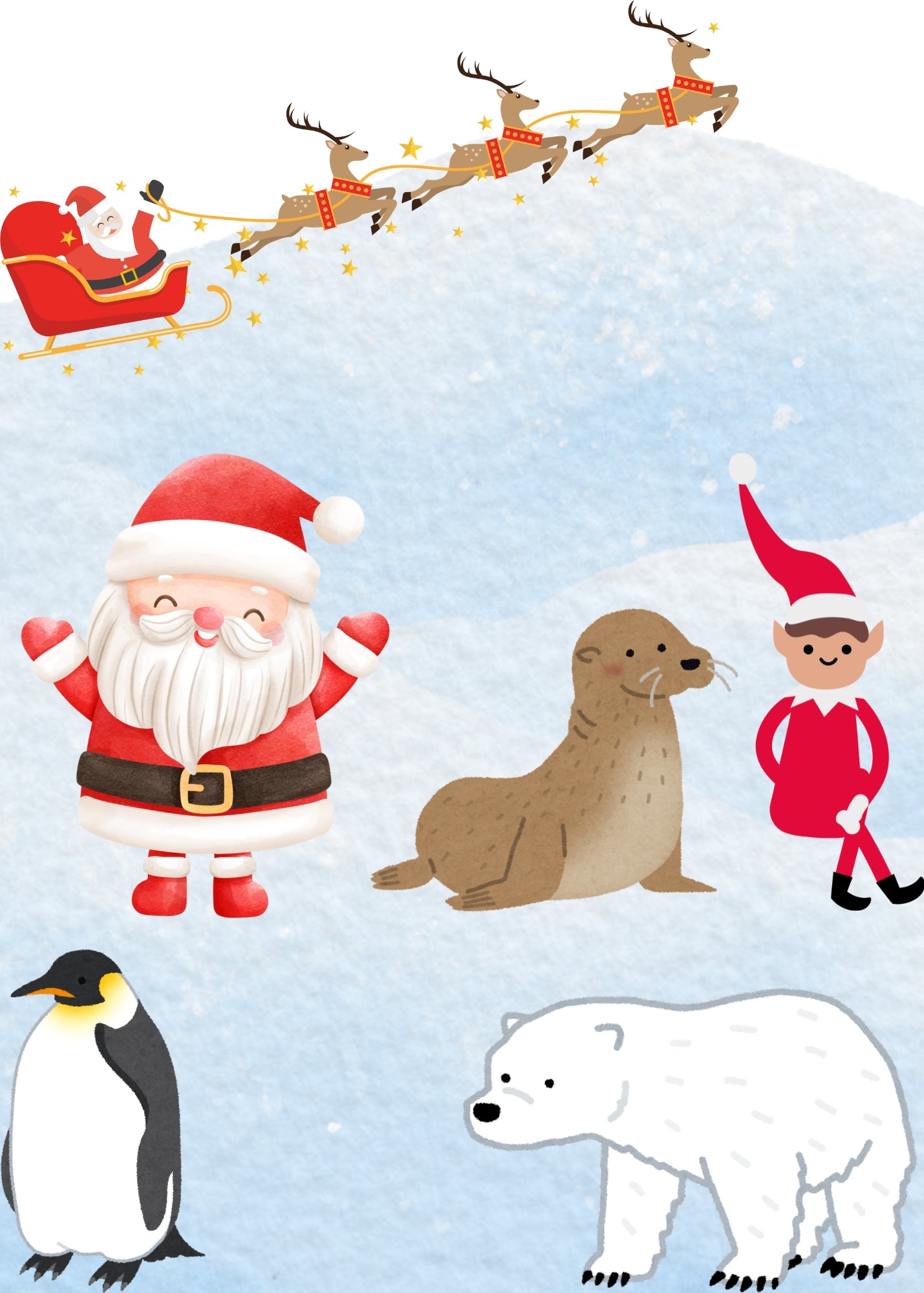 Penguin Christmas Card