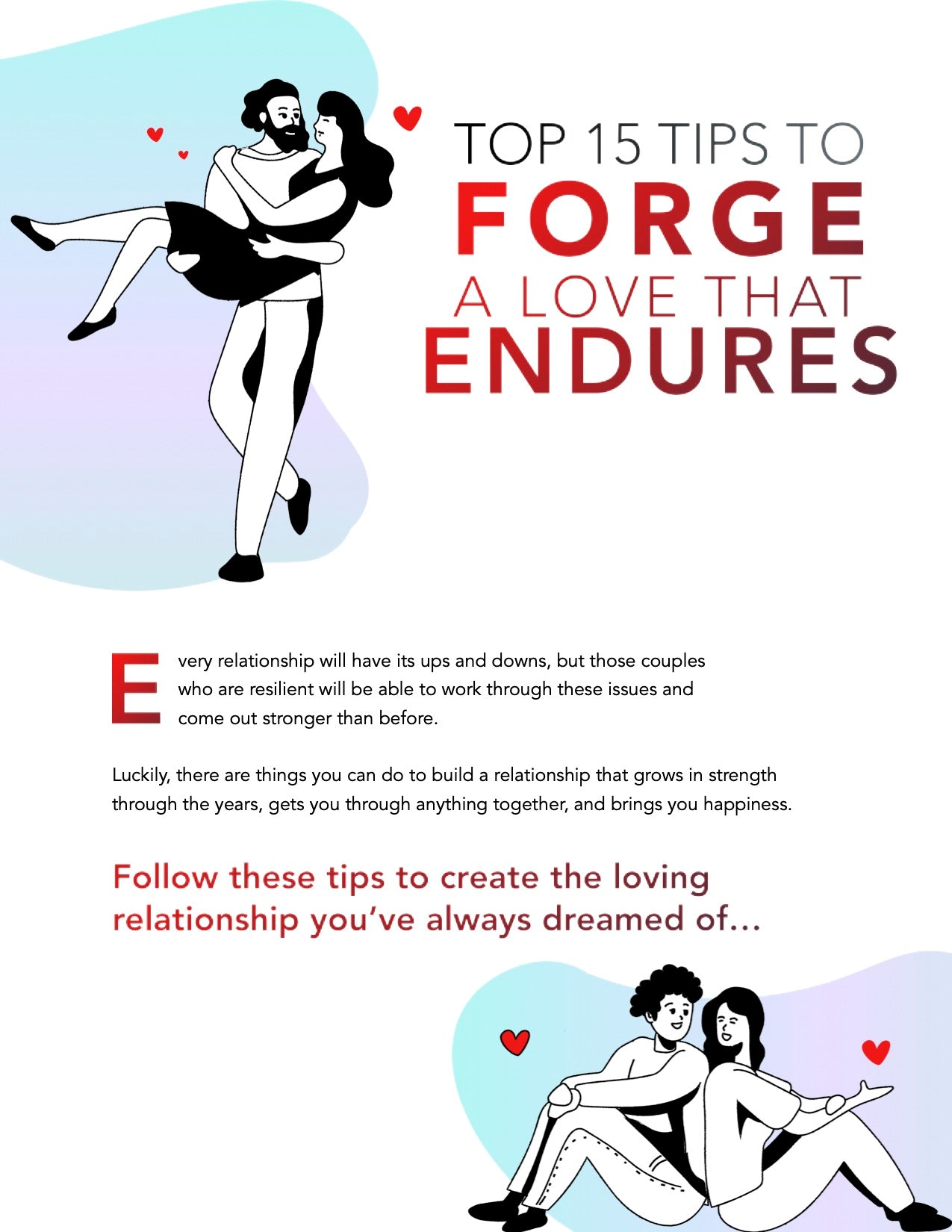 Top 15 Tips To Forge A Love That Endures
