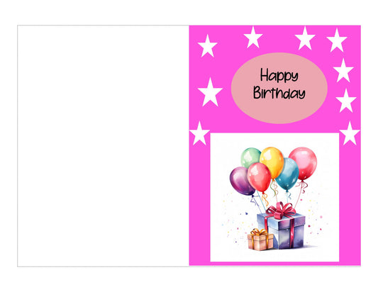 Happy Birthday Celebration Greeting Card