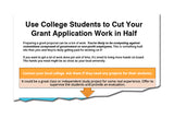 Use College Students To Cut Your Grant Application Work In Half