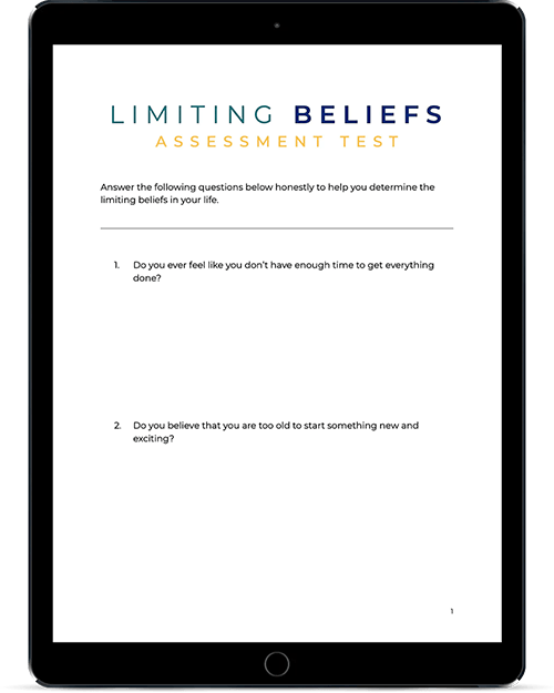 Limiting Beliefs Assessment Test Landing Page