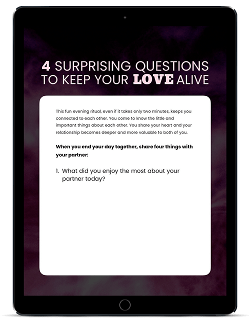 4 Surprising Questions To Keep Your Love Alive Landing Page