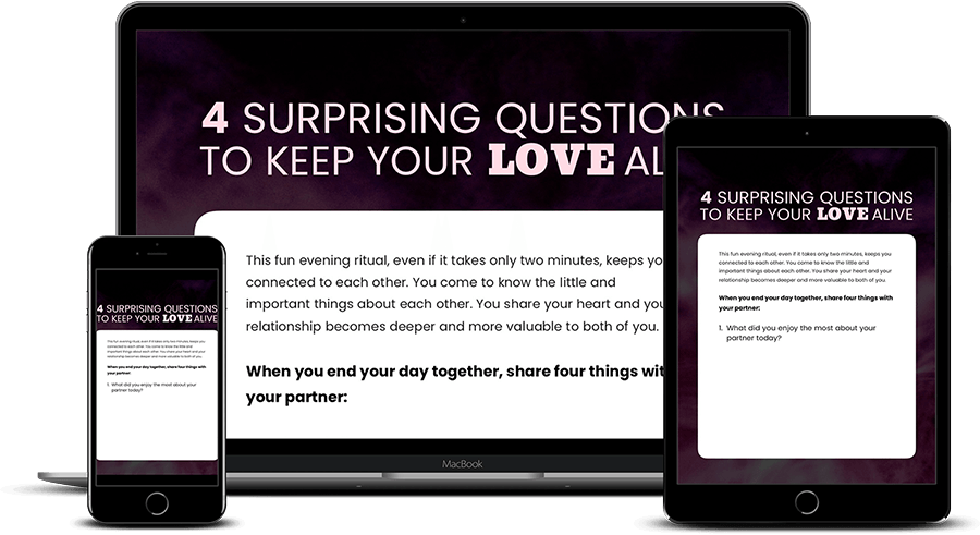 4 Surprising Questions To Keep Your Love Alive Landing Page